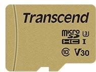Transcend Premium 500S microSDHC-kaart 16 GB Class 10, UHS-I, UHS-Class 3, v30 Video Speed Class Incl. SD-adapter Transcend Premium 500S microSDHC-kaart 16 GB Class 10, UHS-I, UHS-Class 3, v30 Video Speed Class Incl. SD-adapter