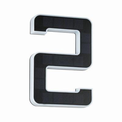 Paulmann 79843 4000870798430 Huisnummerlamp op zonne-energie Energielabel: G (A - G) 0.20 W Warmwit Zwart