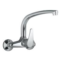 Keukenkraan Tres ECO | Wandmontage | 360° Draaibaar | Mengkraan | 1-hendel | Rond | Chroom - thumbnail