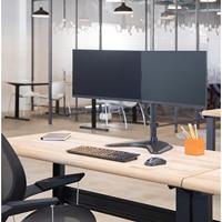 Monitorarm fellowes seasa vrijstaand dubbel zwart - thumbnail