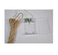 Micro LED bal touw op batterij dia 20x80 cm 40L warm wit Kerst Lumineo - Lumineo - thumbnail