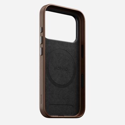 Nomad Traditional lederen hoesje iPhone 17 Pro - Brown