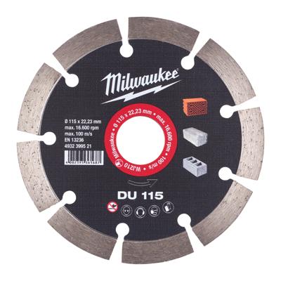 Milwaukee Diamantdoorslijpschijven DU DU 115 mm 1 st - 4932399521