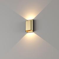 Wandlamp Artdelight Diaz 2 Lichts Small LED 2700K Dimbaar Geborsteld Goud - thumbnail