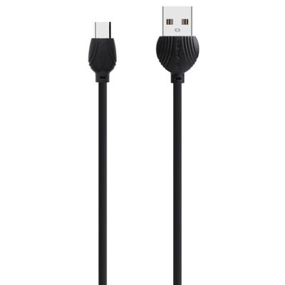 awei CL-62 2 in 1 2.5 A USB-C/type-C opladen + transmissie aluminium dubbelzijdige invoeging data kabel lengte: 1M (zwart)