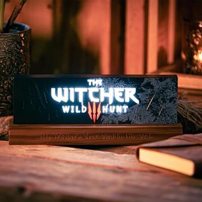 The Witcher LED-Light Wild Hunt Logo 22 cm
