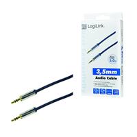 LogiLink CA10500 Jackplug Audio Aansluitkabel 5.00 m Donkerblauw (mat) - thumbnail