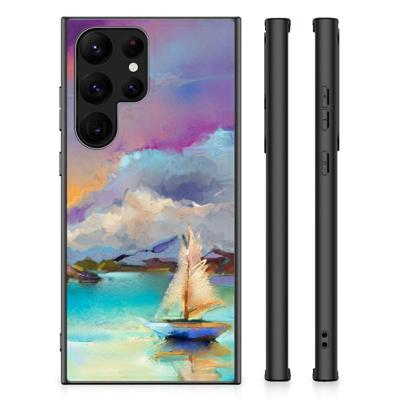 Kleurrijke Telefoonhoesje Samsung Galaxy S23 Ultra Boat Kleurrijke Telefoonhoesje Samsung Galaxy S23 Ultra Boat