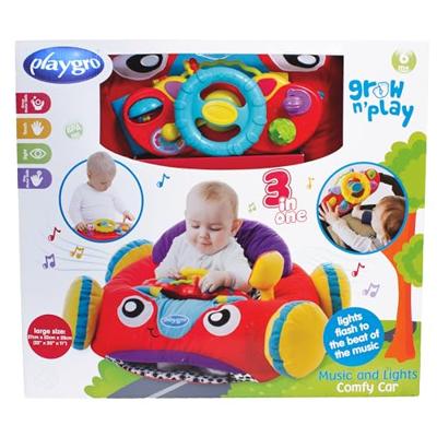 Playgro muzikale auto zitkussen