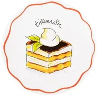 Blond Amsterdam bord aardewerk pasta tiramisu 18x2cm multi - thumbnail