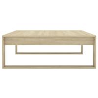 Salontafel 100x100x35 cm spaanplaat sonoma eikenkleurig - thumbnail