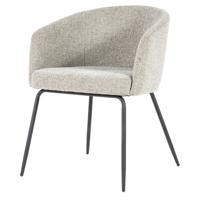 Eleonora Eetkamerstoel 'Astrid' kleur Lichtgrijs Baquer - thumbnail