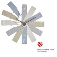 TFA Dostmann 60.3020.30 Wandklok Kwarts 400 mm x 37 mm x 400 mm Bont Slepend uurwerk (geluidsloos) - thumbnail