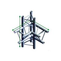 MILOS Milos Corner 90° up/down, right 71 cm P truss - thumbnail