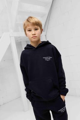 Croyez Fraternité Hoodie Kids Donkerblauw - Maat 152 - Kleur: Donkerblauw | Soccerfanshop Croyez Fraternité Hoodie Kids Donkerblauw - Maat 152 - Kleur: Donkerblauw | Soccerfanshop
