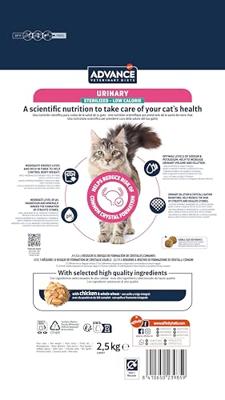 Advance Veterinary Diets Urinary Low Calorie Kattenvoer voor gewichtscontrole en bescherming van de urinewegen, 2,5 kg