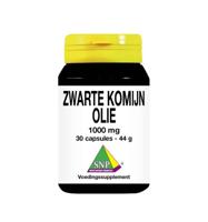 Zwarte komijn olie 1000 mg 30 Vegetarische capsules - thumbnail