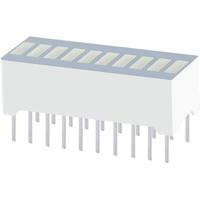 Kingbright DC-10CGKWA LED-bargraph 10-voudig Groen (b x h x d) 25.4 x 10.16 x 8 mm - thumbnail