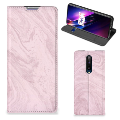 OnePlus 8 | Standcase | Marble Pink - Origineel Cadeau Vriendin