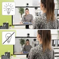Hama Webcam 2560 x 1440 Pixel Klemhouder, Standvoet, Stereomicrofoon - thumbnail