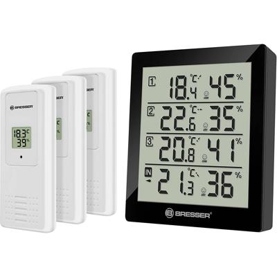 Bresser Optik Quadro 7000020CM3000 Thermo- en hygrometer Zwart Bresser Optik Quadro 7000020CM3000 Thermo- en hygrometer Zwart