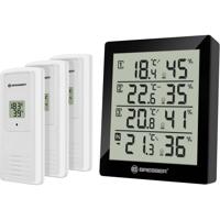 Bresser Optik Quadro 7000020CM3000 Thermo- en hygrometer Zwart - thumbnail