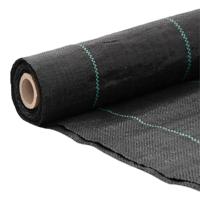 Worteldoek 2x25 m polypropeen zwart - thumbnail