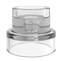 Bolsius kandelaar 4 in 1 rond glas 8.4x6.9cm transparant - thumbnail