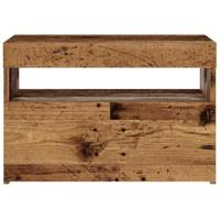 Tv-meubel met LED 60x35x40 cm bewerkt hout oud hout - thumbnail