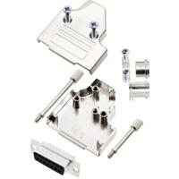 TRU COMPONENTS TCMHDM3515DMSK 7708660 D-sub female connectorset 35 ° Aantal polen: 15 Soldeerkelk 1 stuk(s) - thumbnail