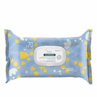 Klorane Lingettes Nettoyantes Douces au Calendula BIO 70x - thumbnail