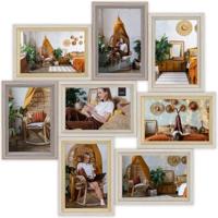 Haes Deco Houten Multi Fotolijst / Galerie Copenhagen bruin voor 8 foto's 10x15 (formaat 47x47 cm) - VZ882HS - thumbnail
