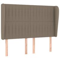 Boxspring met matras stof taupe 140x190 cm - thumbnail