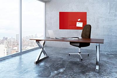 Sigel SI-GL142 Glasmagneetbord Artverum 1000x650x15mm Rood - thumbnail