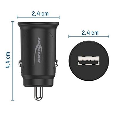 Ansmann InCar Charger CC105 USB-oplader 5 W 1x USB-A Zwart Auto, Vrachtwagen