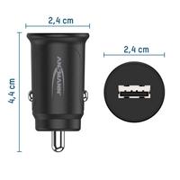 Ansmann InCar Charger CC105 USB-oplader 5 W 1x USB-A Zwart Auto, Vrachtwagen - thumbnail