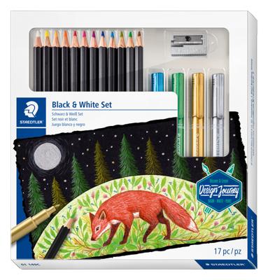 Staedtler Black & White Set, set van 17 stuks