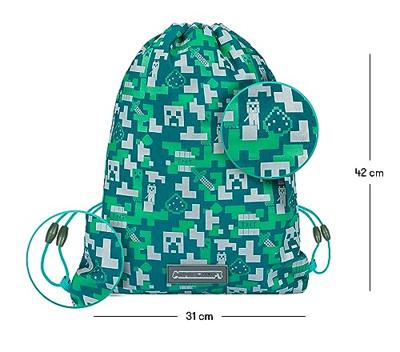 Minecraft Gymtas Silver Creeper Minecraft Gymtas Silver Creeper