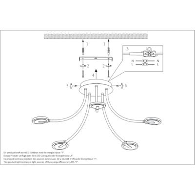 Steinhauer Flexibele led plafondlampTuround - 3375ST