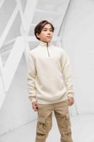 Antony Morato Half Zip Sweater Kids Gebroken Wit - Maat 128 - Kleur: Wit | Soccerfanshop - thumbnail