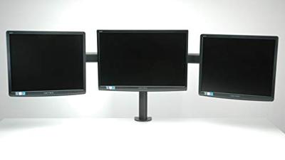 VALUE Drievoudige LCD-arm, tafelmontage, zwart