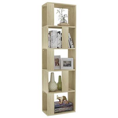 Boekenkast/kamerscherm 45x24x159 cm bewerkt hout sonoma eiken