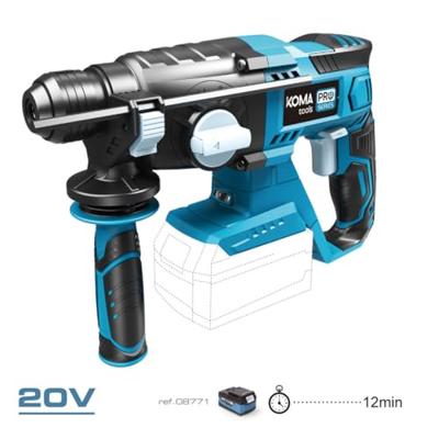 Enzo Koma tools accu boorhamer | 20V | SDS+ | zonder accu - 6490110 Enzo Koma tools accu boorhamer | 20V | SDS+ | zonder accu - 6490110