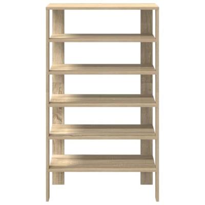 VidaXL Schoenenrek 61x32x105 cm bewerkt hout sonoma eikenkleurig VidaXL Schoenenrek 61x32x105 cm bewerkt hout sonoma eikenkleurig