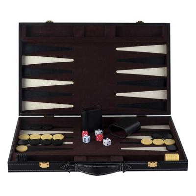 Engelhart Backgammon 18 bruin en ivoor klassiek bordspel Engelhart Backgammon 18 bruin en ivoor klassiek bordspel