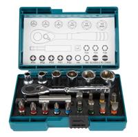 Makita B-54081 B-54081 Dopsleutelset 1/4 21-delig - thumbnail