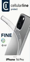 Cellularline Fine Case Backcover Apple iPhone 16 Pro Transparant Stootbestendig - thumbnail