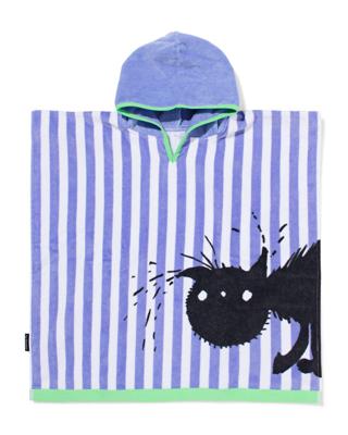 HEMA Siepie kinder strandponcho 60x60cm velours (multicolor)
