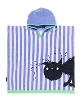 HEMA Siepie kinder strandponcho 60x60cm velours (multicolor) - thumbnail
