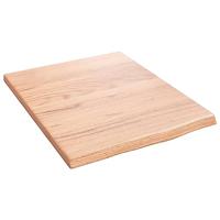 Wastafelblad 40x50x2 behandeld massief hout lichtbruin - thumbnail